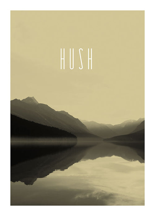 Komar NEU | Wandbild - Word Lake Hush Sand - Größe 50 x 70 cm