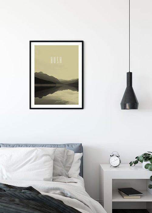Komar NEU | Wandbild - Word Lake Hush Sand - Größe 30 x 40 cm