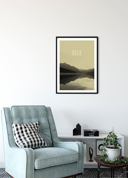 Wandbild - Word Lake Hush Sand