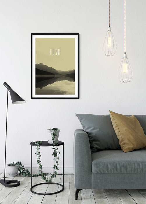 Wandbild - Word Lake Hush Sand