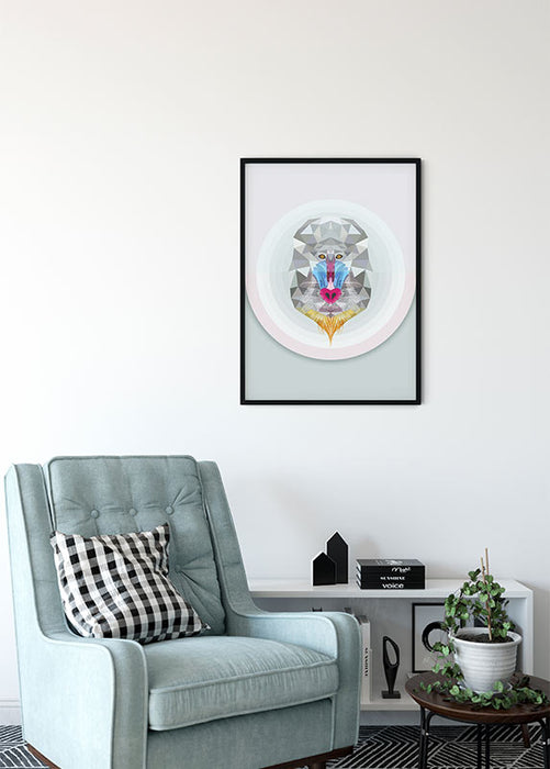 Komar NEU | Wandbild - Baboon - Größe 50 x 70 cm