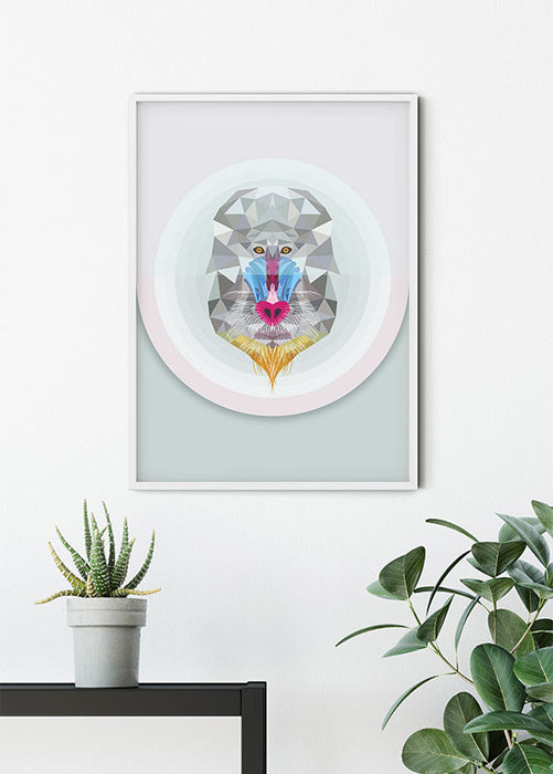Komar NEU | Wandbild - Baboon - Größe 30 x 40 cm