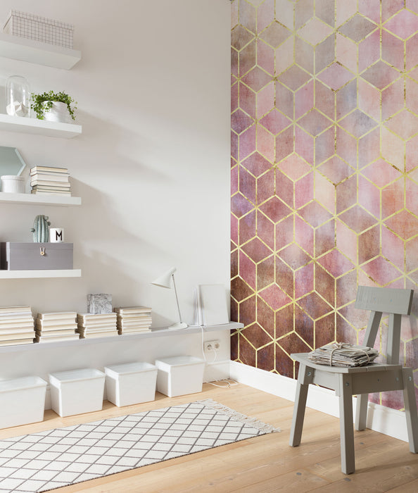 Digitaldruck Vlies Fototapete | Mosaik Rosso | 200 x 250 cm