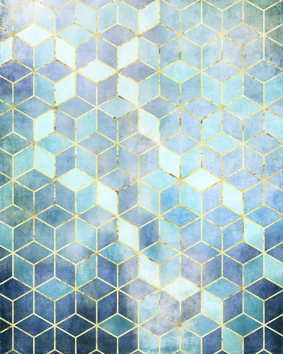 Digitaldruck Vlies Fototapete | Mosaik Azzuro | 200 x 250 cm