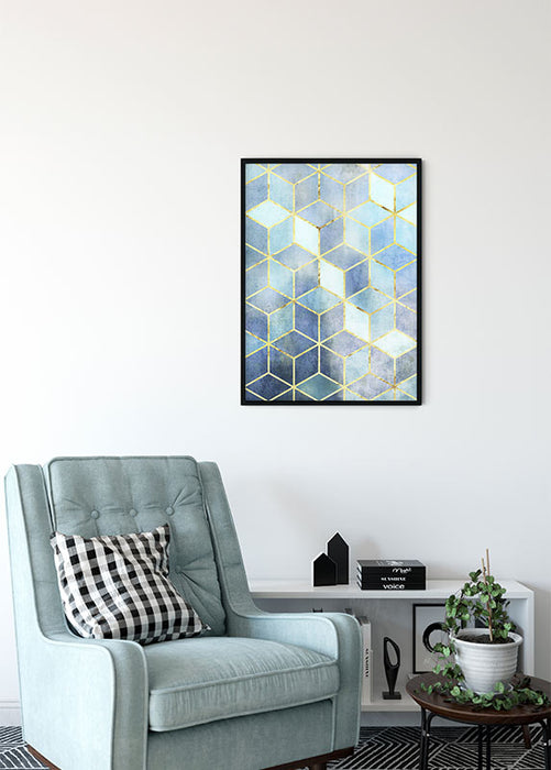 Wandbild - Mosaik Azzuro