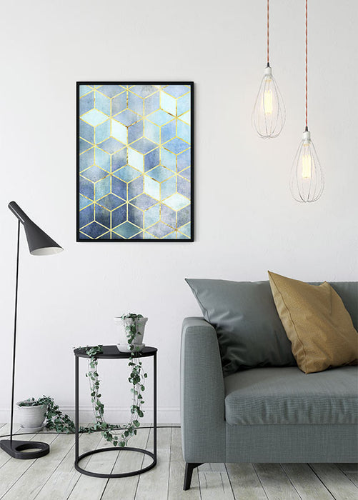 Wandbild - Mosaik Azzuro