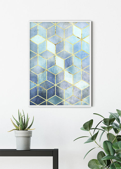 Wandbild - Mosaik Azzuro