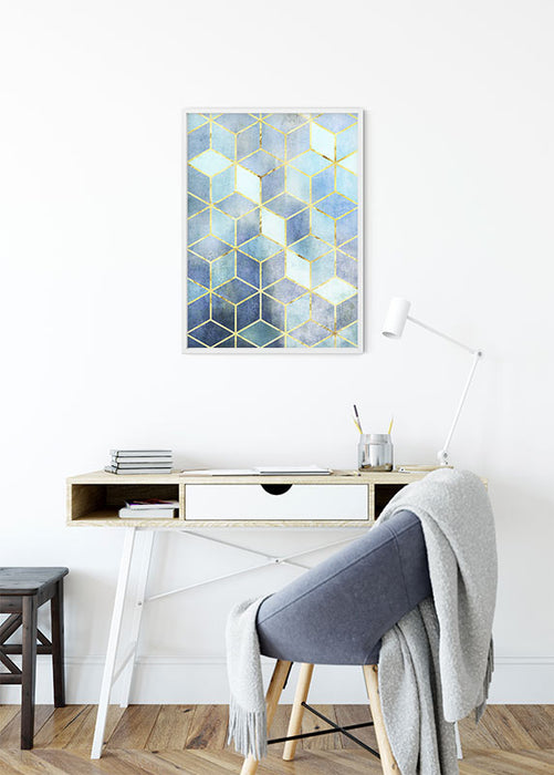 Wandbild - Mosaik Azzuro