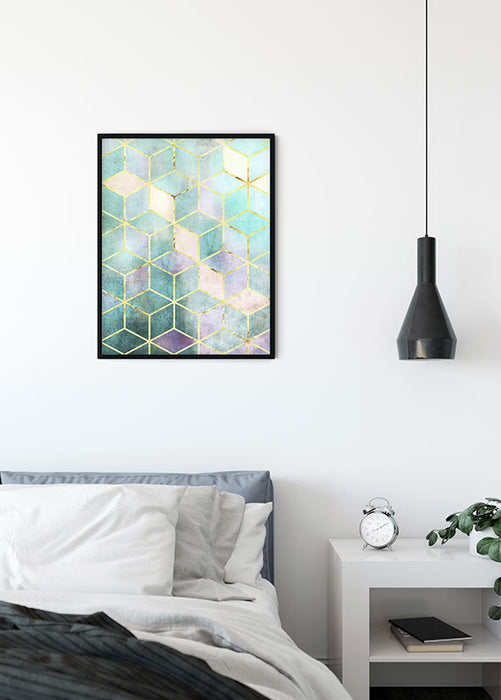 Wandbild - Mosaik Verde
