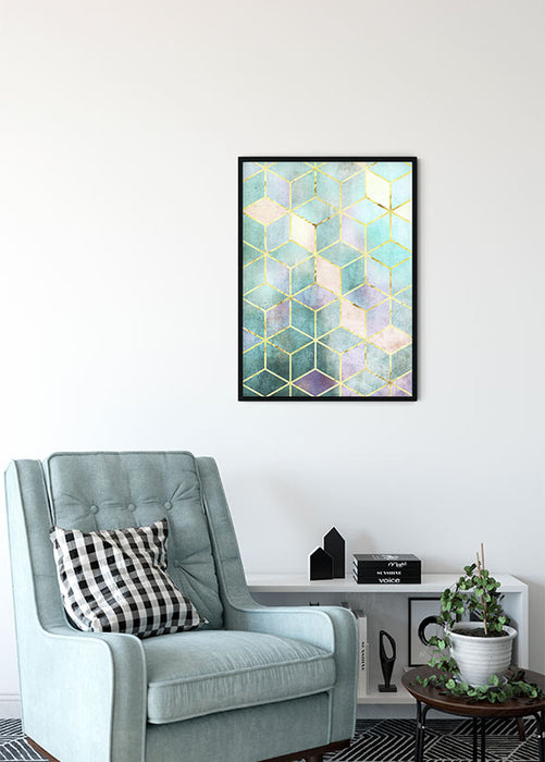 Wandbild - Mosaik Verde