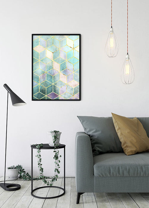 Wandbild - Mosaik Verde