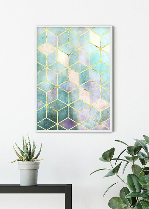 Wandbild - Mosaik Verde