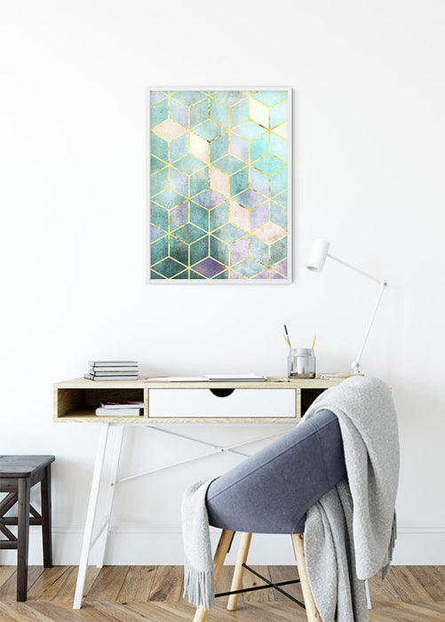 Wandbild - Mosaik Verde