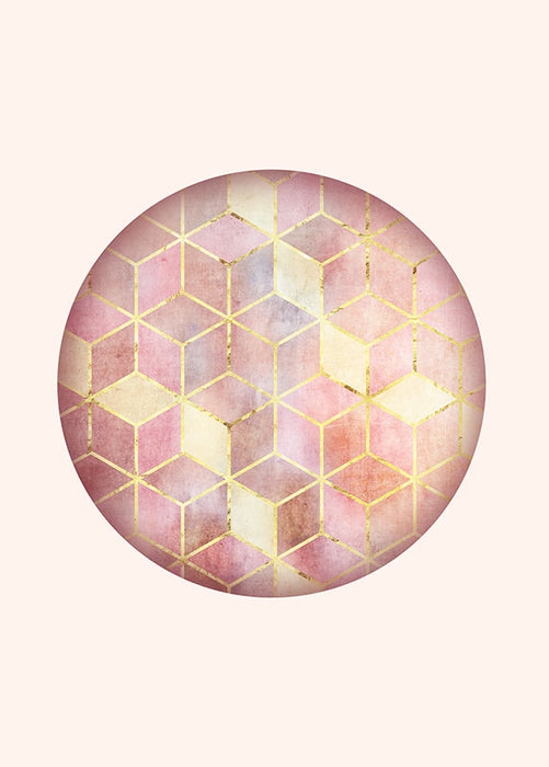 Wandbild - Mosaik Circle Rosso