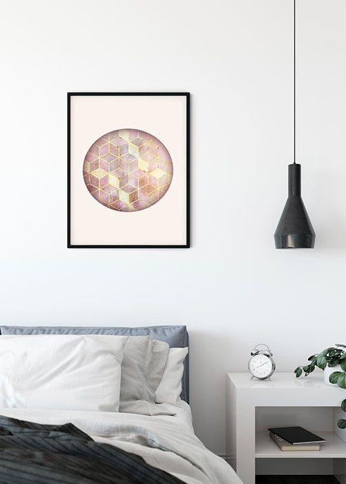 Wandbild - Mosaik Circle Rosso