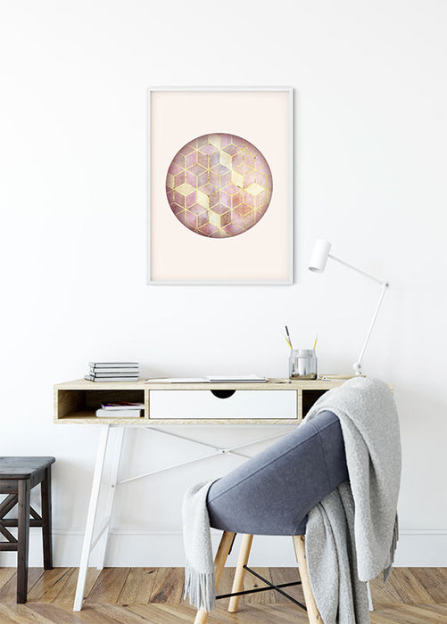 Komar NEU | Wandbild - Mosaik Circle Rosso - Größe 30 x 40 cm