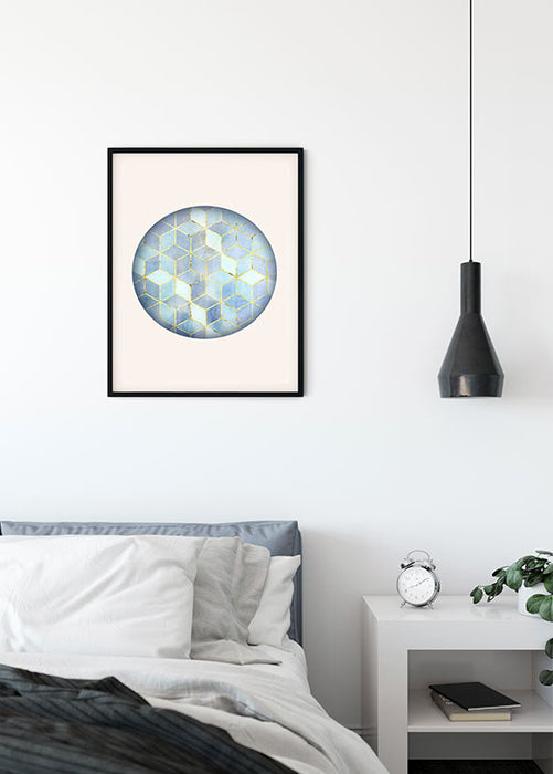 Komar NEU | Wandbild - Mosaik Circle Azzuro - Größe 40 x 50 cm