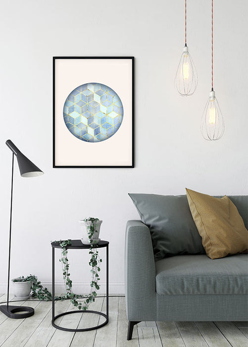 Komar NEU | Wandbild - Mosaik Circle Azzuro - Größe 40 x 50 cm