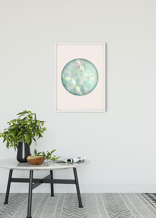 Wandbild - Mosaik Circle Verde