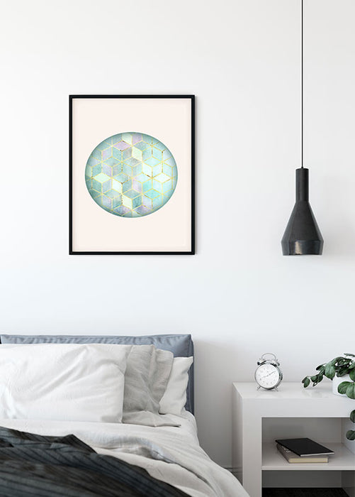 Wandbild - Mosaik Circle Verde