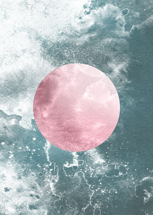 Komar NEU | Wandbild - Solum Aqua - Größe 50 x 70 cm