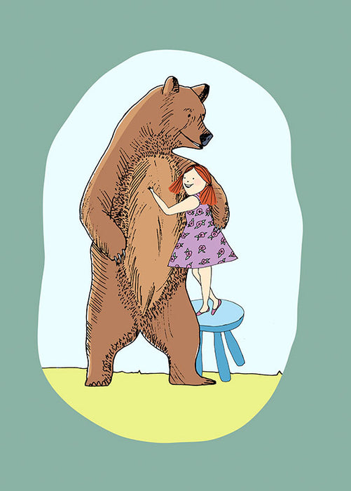 Komar NEU | Wandbild - Lili and Bear - Größe 30 x 40 cm