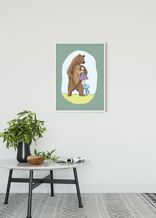 Komar NEU | Wandbild - Lili and Bear - Größe 40 x 50 cm