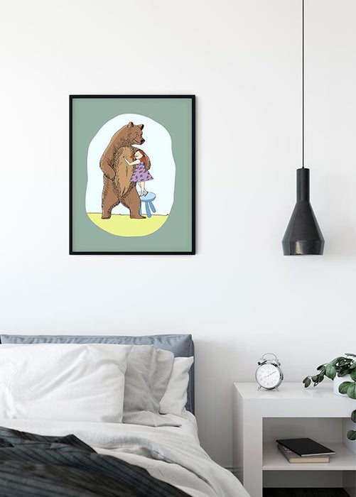 Komar NEU | Wandbild - Lili and Bear - Größe 50 x 70 cm