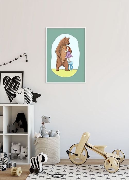 Komar NEU | Wandbild - Lili and Bear - Größe 50 x 70 cm