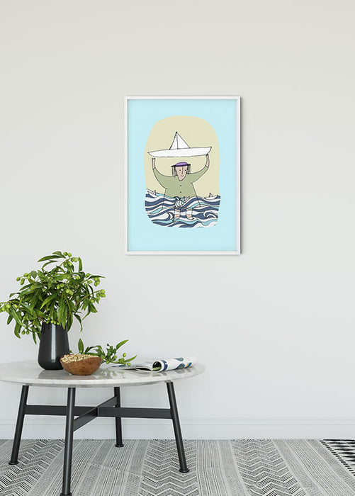 Wandbild - Paper Ship