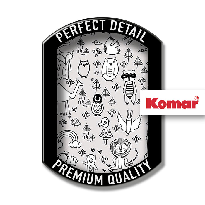 Komar NEU | Digitaldruck Vlies Fototapete - Scribble Park Panel - Größe 100 x 250 cm