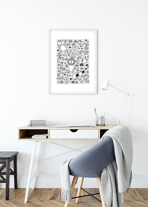 Wandbild - Scribble Park