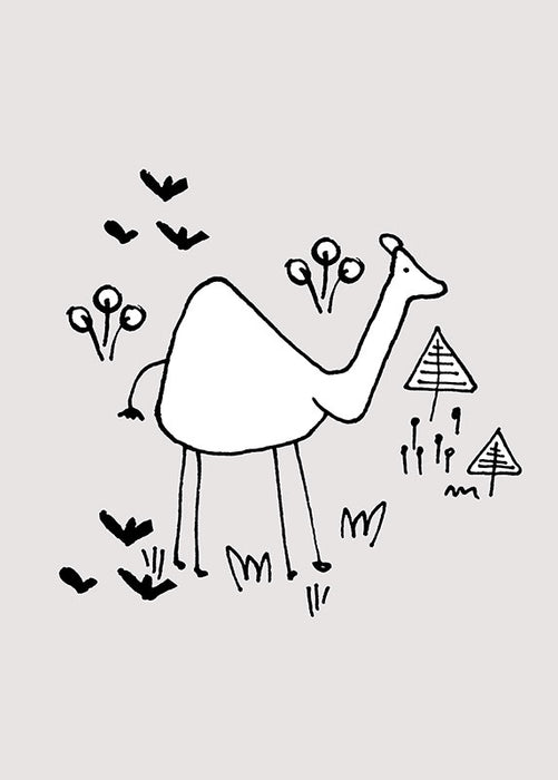 Wandbild - Scribble Camel