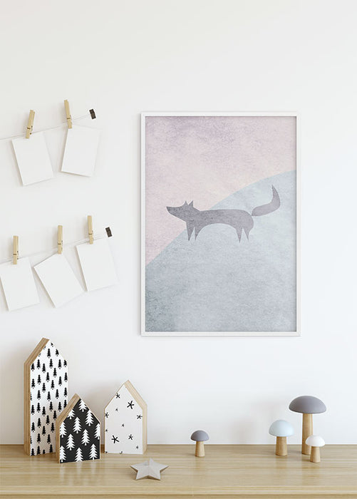 Wandbild - Wild and Free Fox