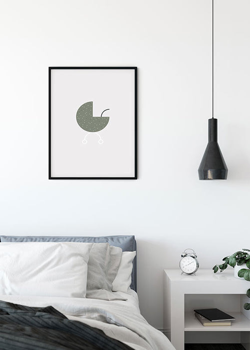 Komar NEU | Wandbild - Baby Hello World - Größe 50 x 70 cm