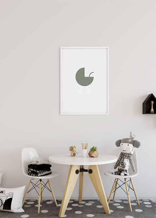 Komar NEU | Wandbild - Baby Hello World - Größe 50 x 70 cm