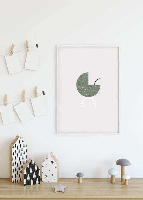 Komar NEU | Wandbild - Baby Hello World - Größe 30 x 40 cm