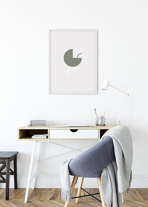 Wandbild - Baby Hello World