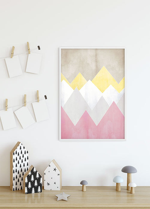 Komar NEU | Wandbild - Sunrise Mountain Spring - Größe 40 x 50 cm