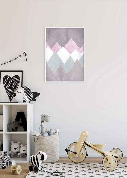 Komar NEU | Wandbild - Sunrise Mountain Gentle - Größe 40 x 50 cm