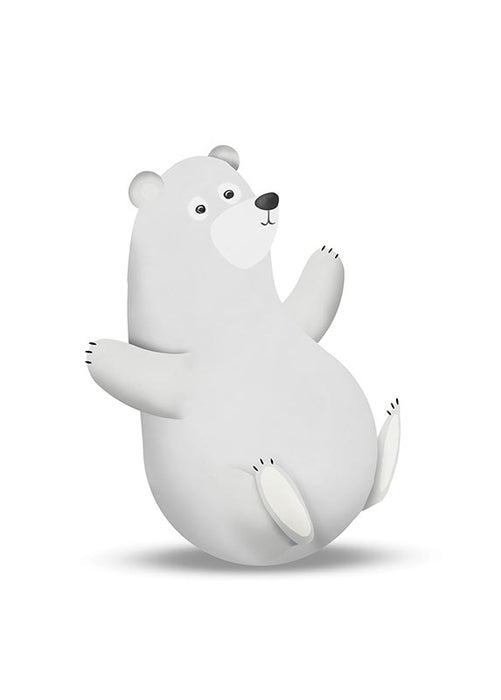 Komar NEU | Wandbild - Cute Animal Polar Bear - Größe 50 x 70 cm