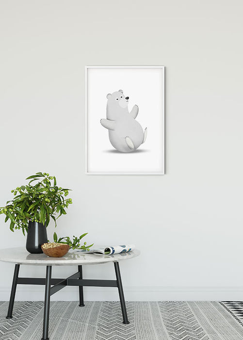 Wandbild - Cute Animal Polar Bear