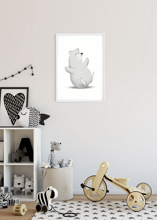 Komar NEU | Wandbild - Cute Animal Polar Bear - Größe 30 x 40 cm