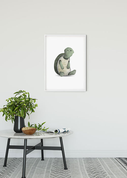 Wandbild - Cute Animal Turtle