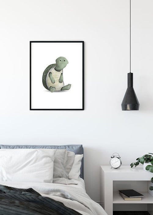 Wandbild - Cute Animal Turtle