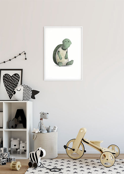 Komar NEU | Wandbild - Cute Animal Turtle - Größe 50 x 70 cm