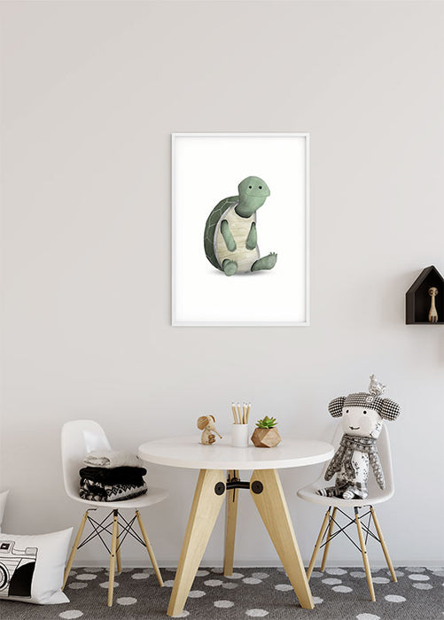 Wandbild - Cute Animal Turtle