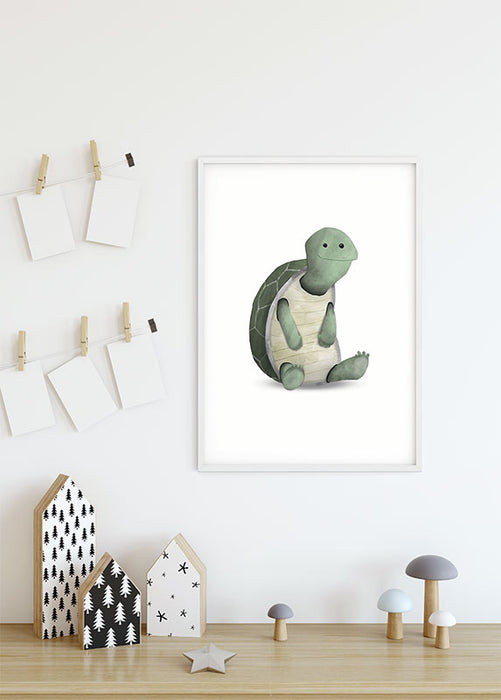 Wandbild - Cute Animal Turtle