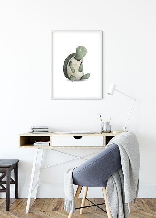 Wandbild - Cute Animal Turtle