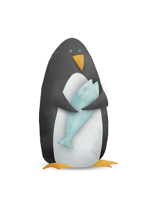 Wandbild - Cute Animal Penguin
